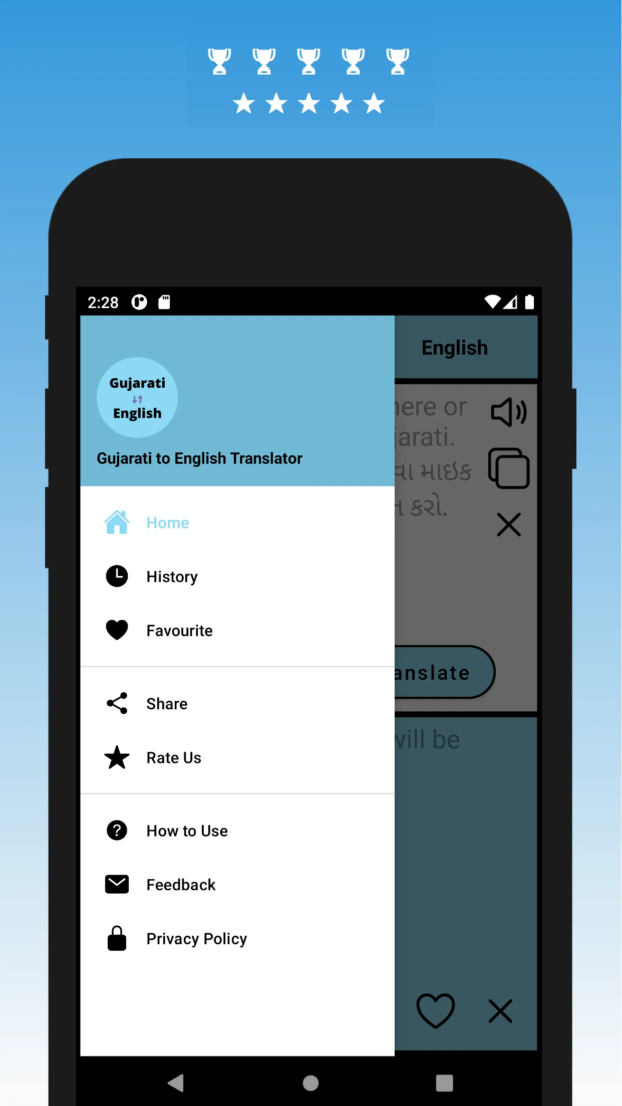 Gujarati to English Translator | Indus Appstore | Screenshot