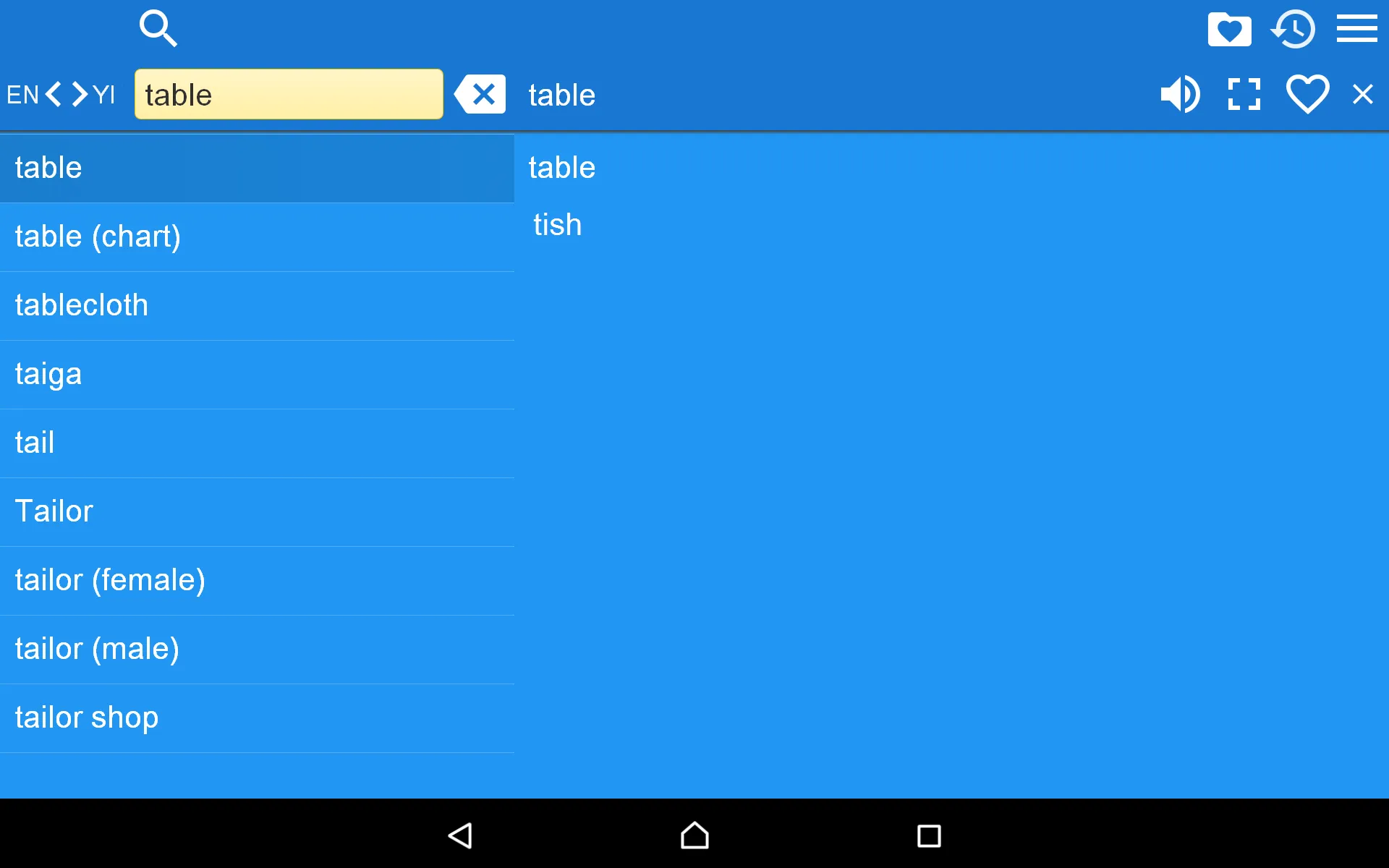 English Yiddish Dictionary | Indus Appstore | Screenshot