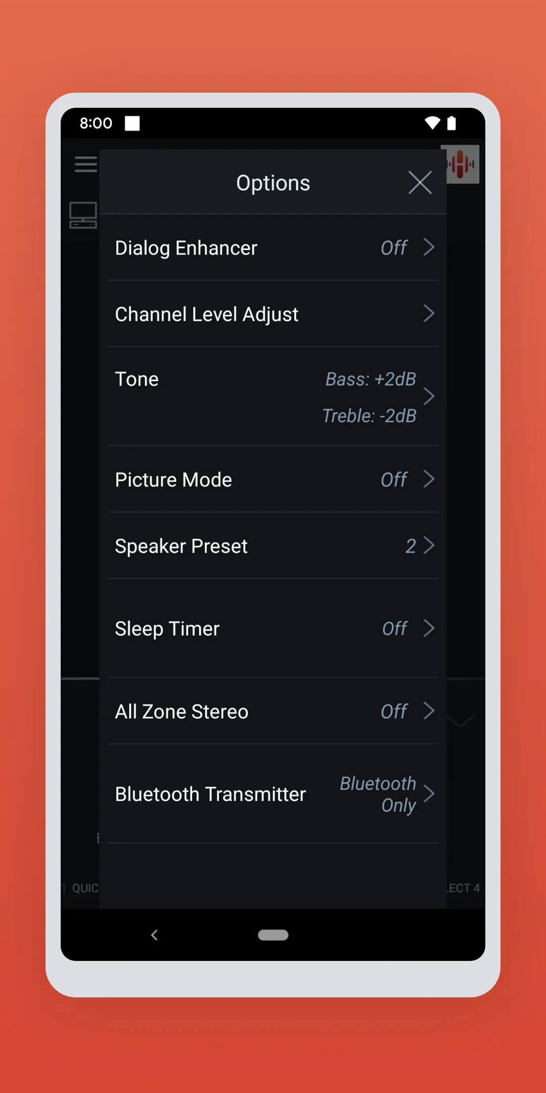 Denon AVR Remote | Indus Appstore | Screenshot