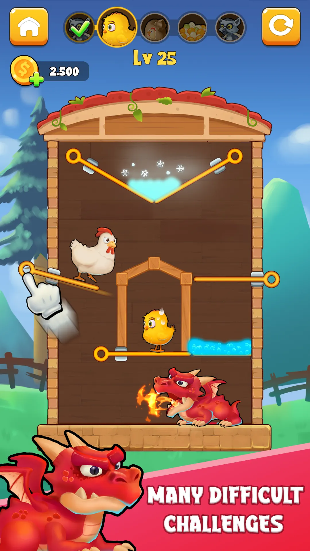Chicken Rescue: Pull The Pin | Indus Appstore | Screenshot