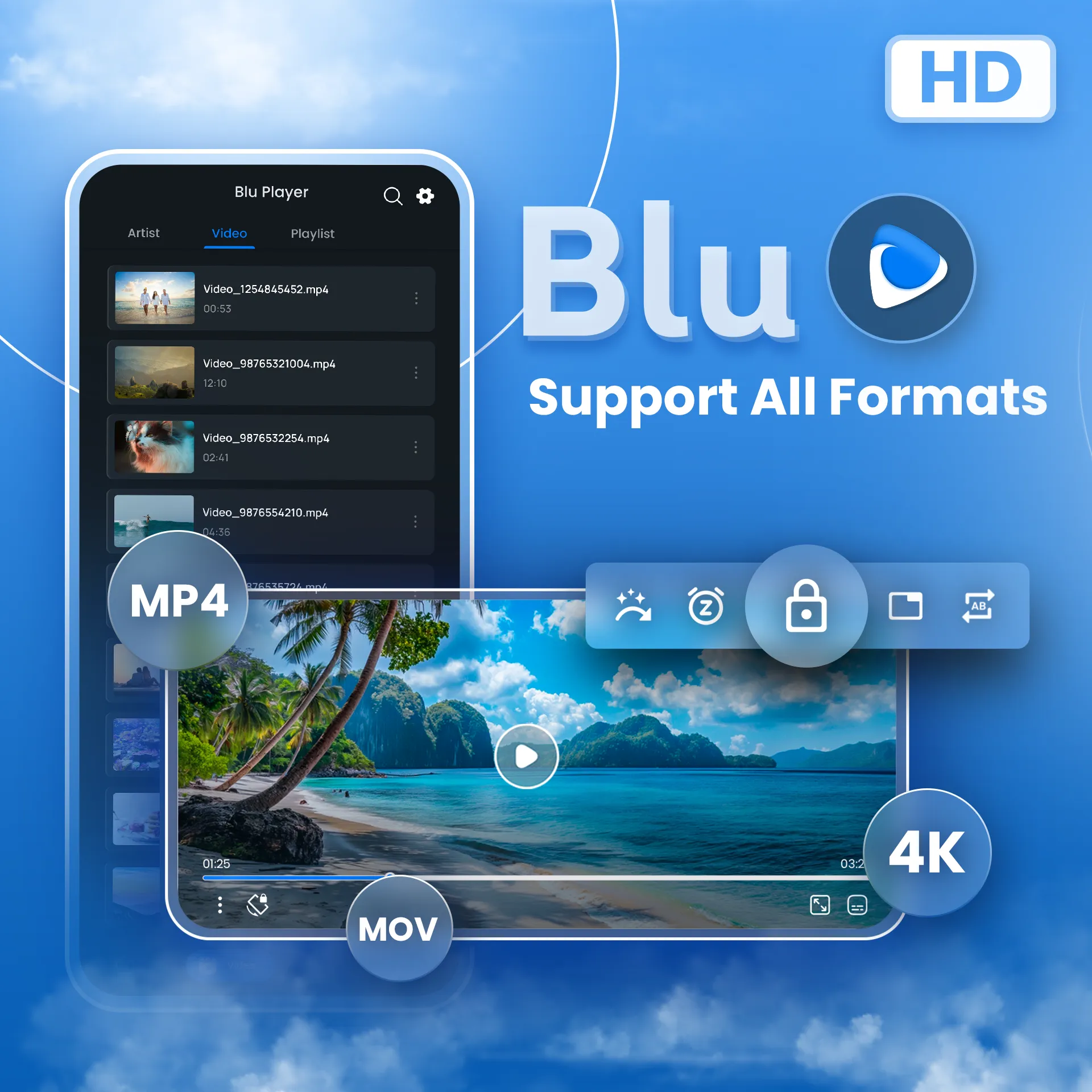Blue Video Player | Indus Appstore | Screenshot