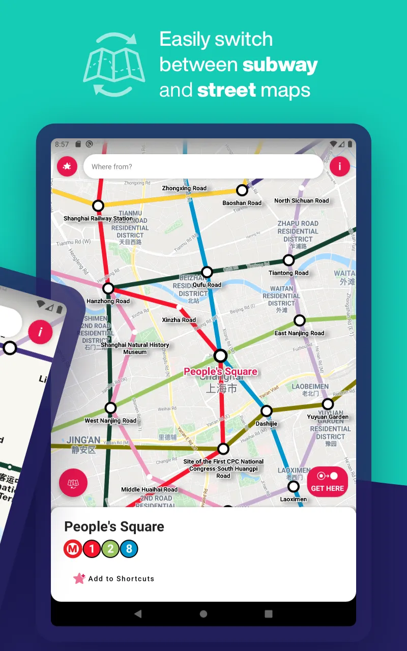 Shanghai Interactive Metro Map | Indus Appstore | Screenshot