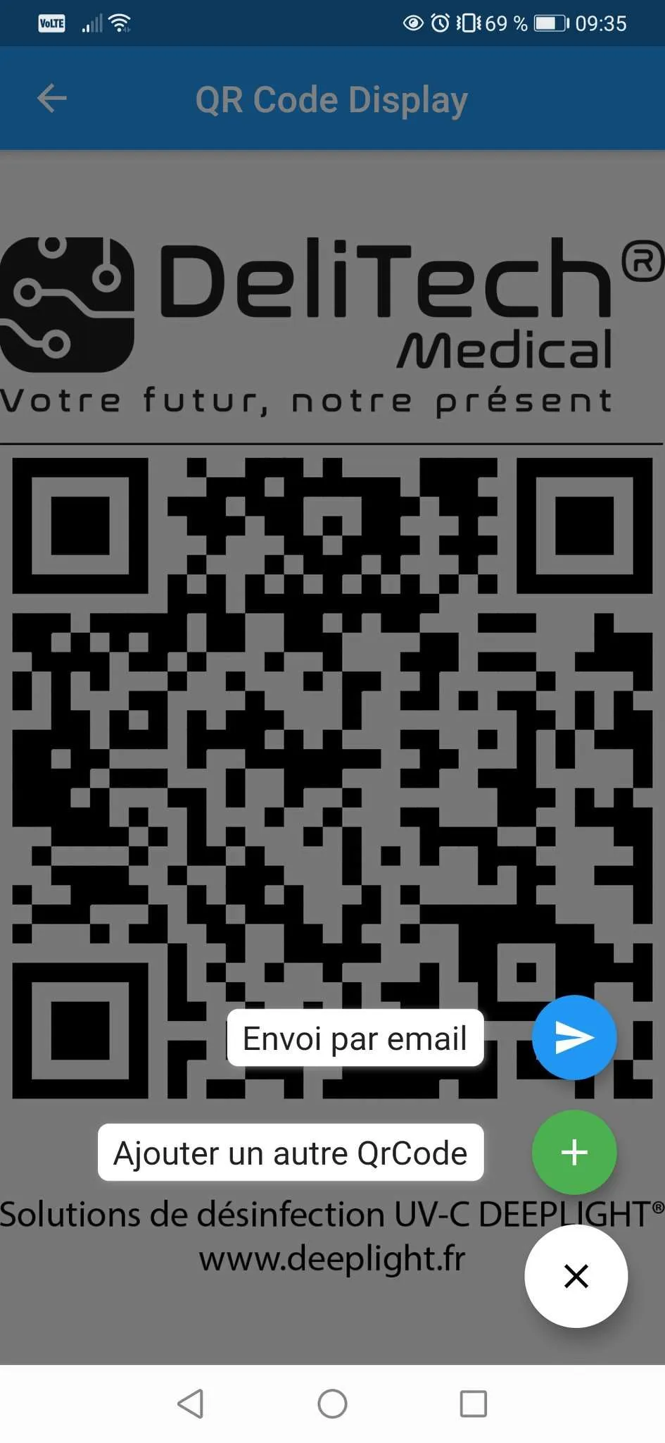 QR CODE UVC - DEEPLIGHT | Indus Appstore | Screenshot