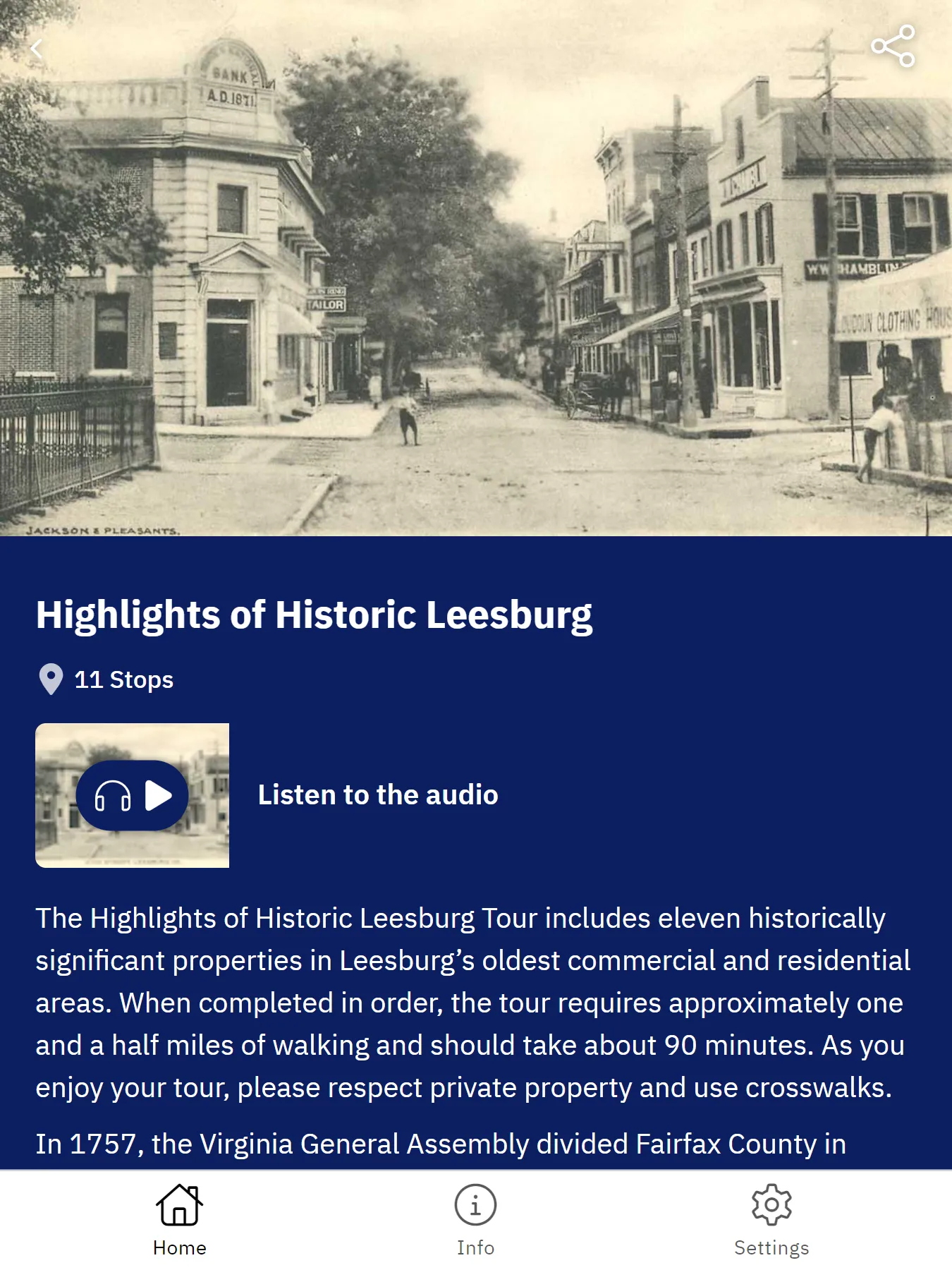 Tour Leesburg | Indus Appstore | Screenshot