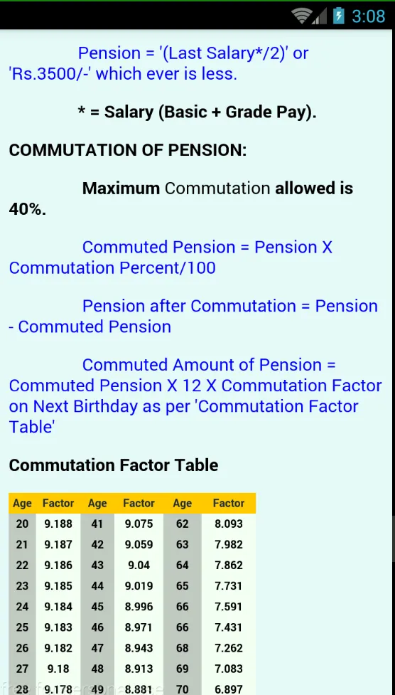 Gratuity Pension Calculator | Indus Appstore | Screenshot