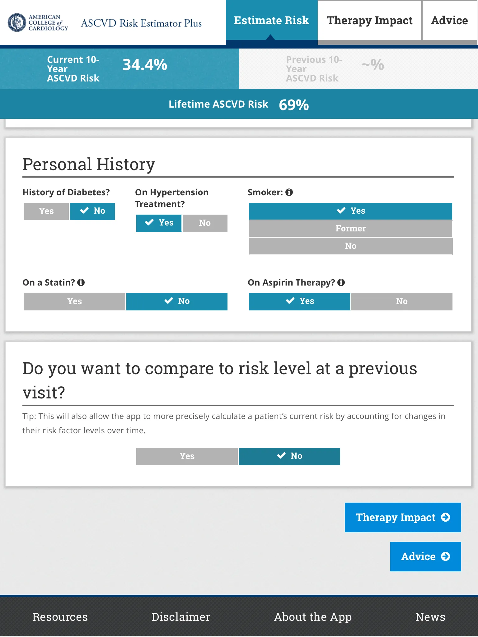 ASCVD Risk Estimator Plus | Indus Appstore | Screenshot
