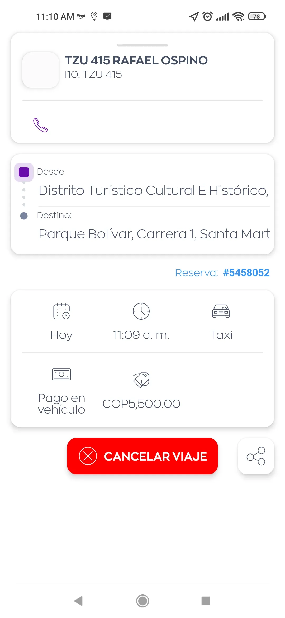 Taxi Santa Marta | Indus Appstore | Screenshot