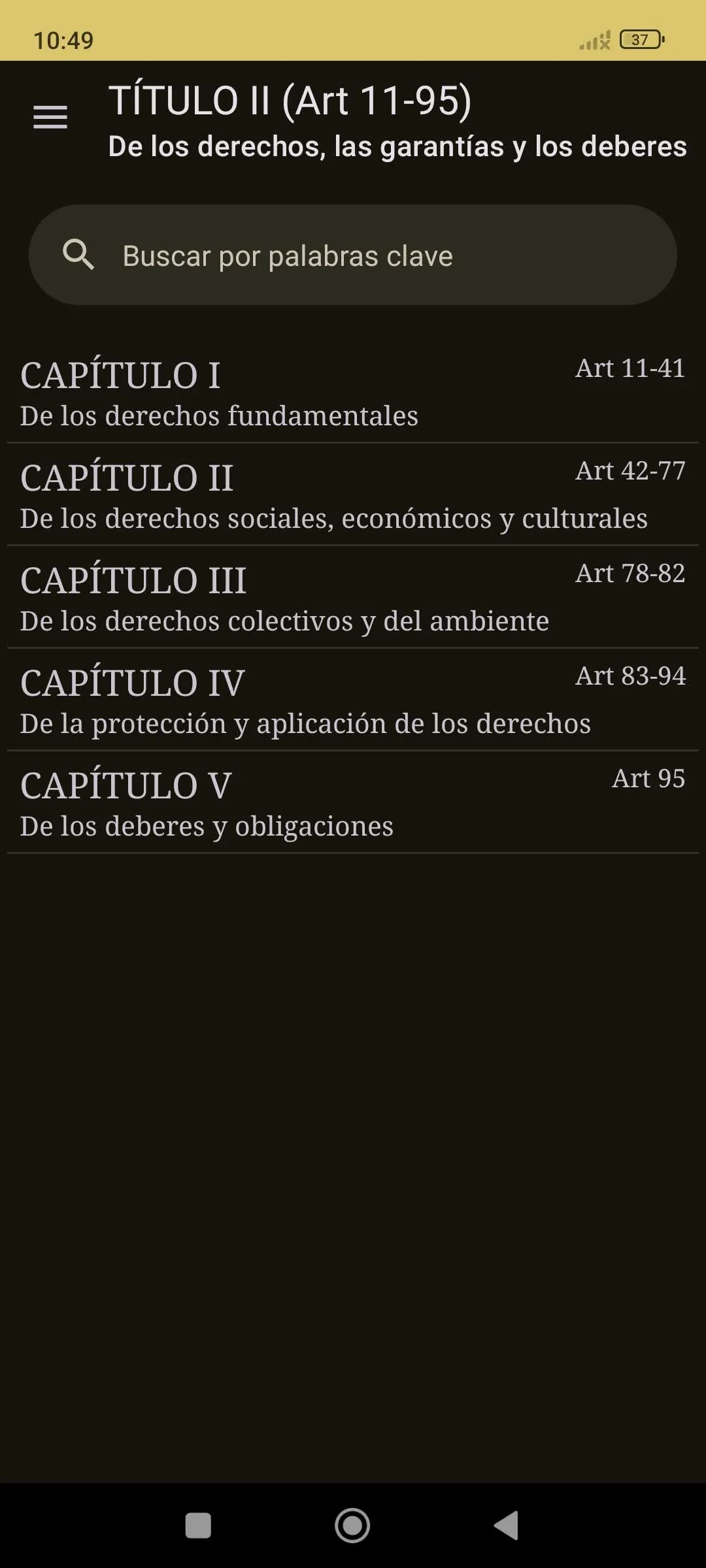 Constitución de Colombia | Indus Appstore | Screenshot