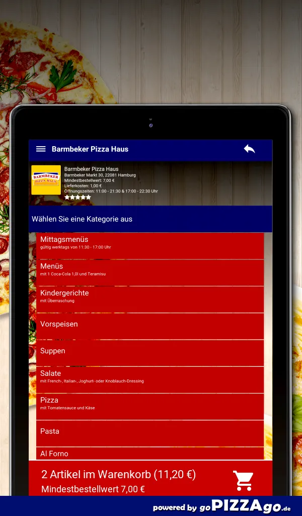 Barmbeker Pizza Haus Hamburg | Indus Appstore | Screenshot