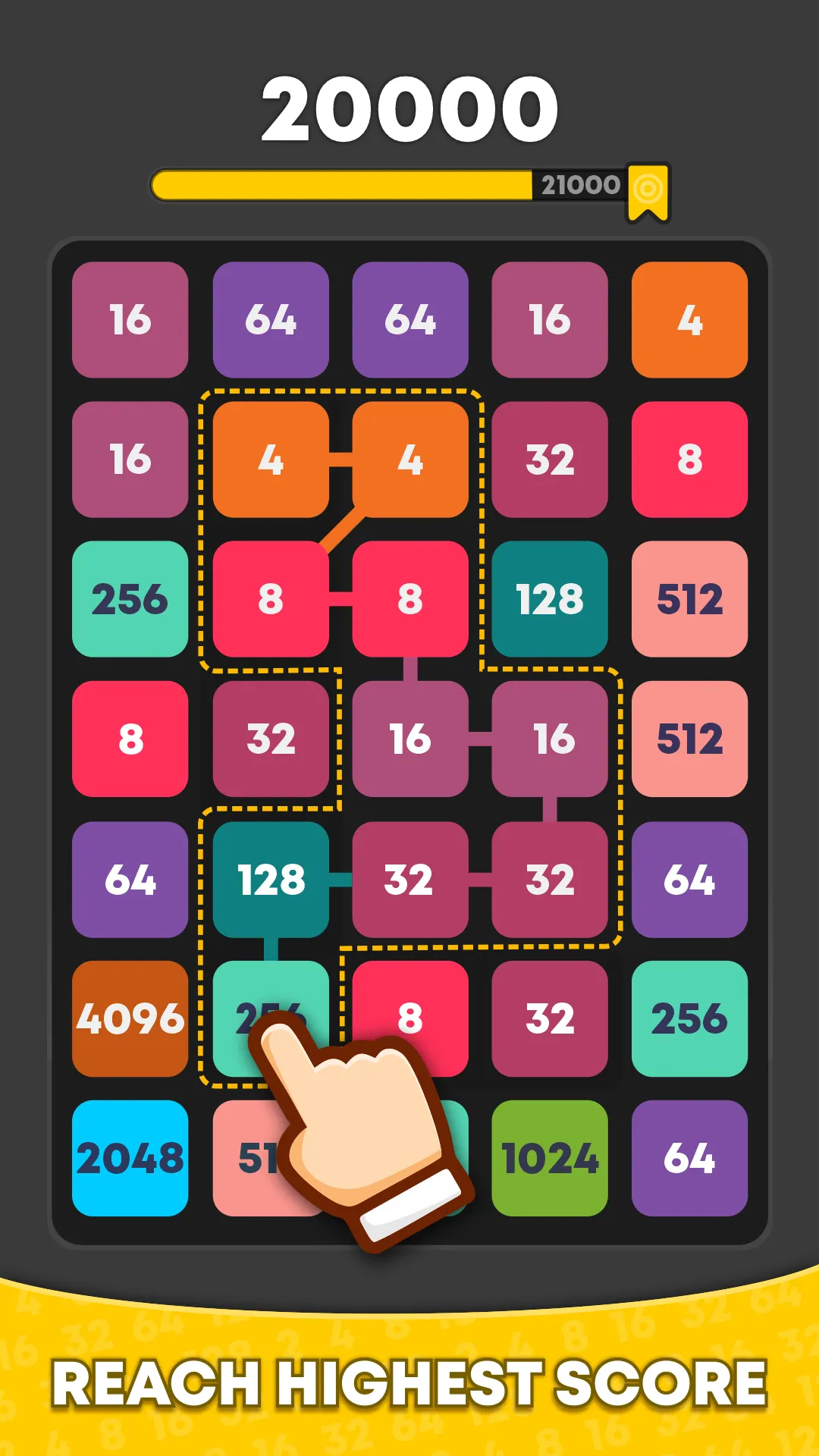 Number Match: 2048 Puzzle | Indus Appstore | Screenshot