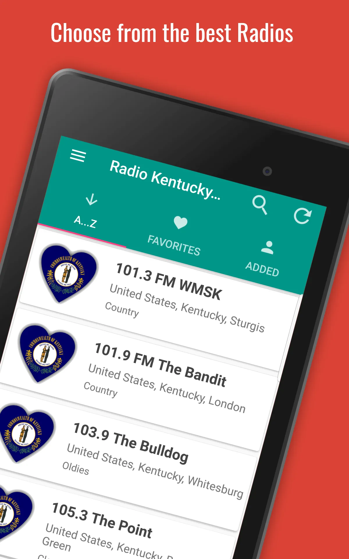 Kentucky Radio Stations | Indus Appstore | Screenshot