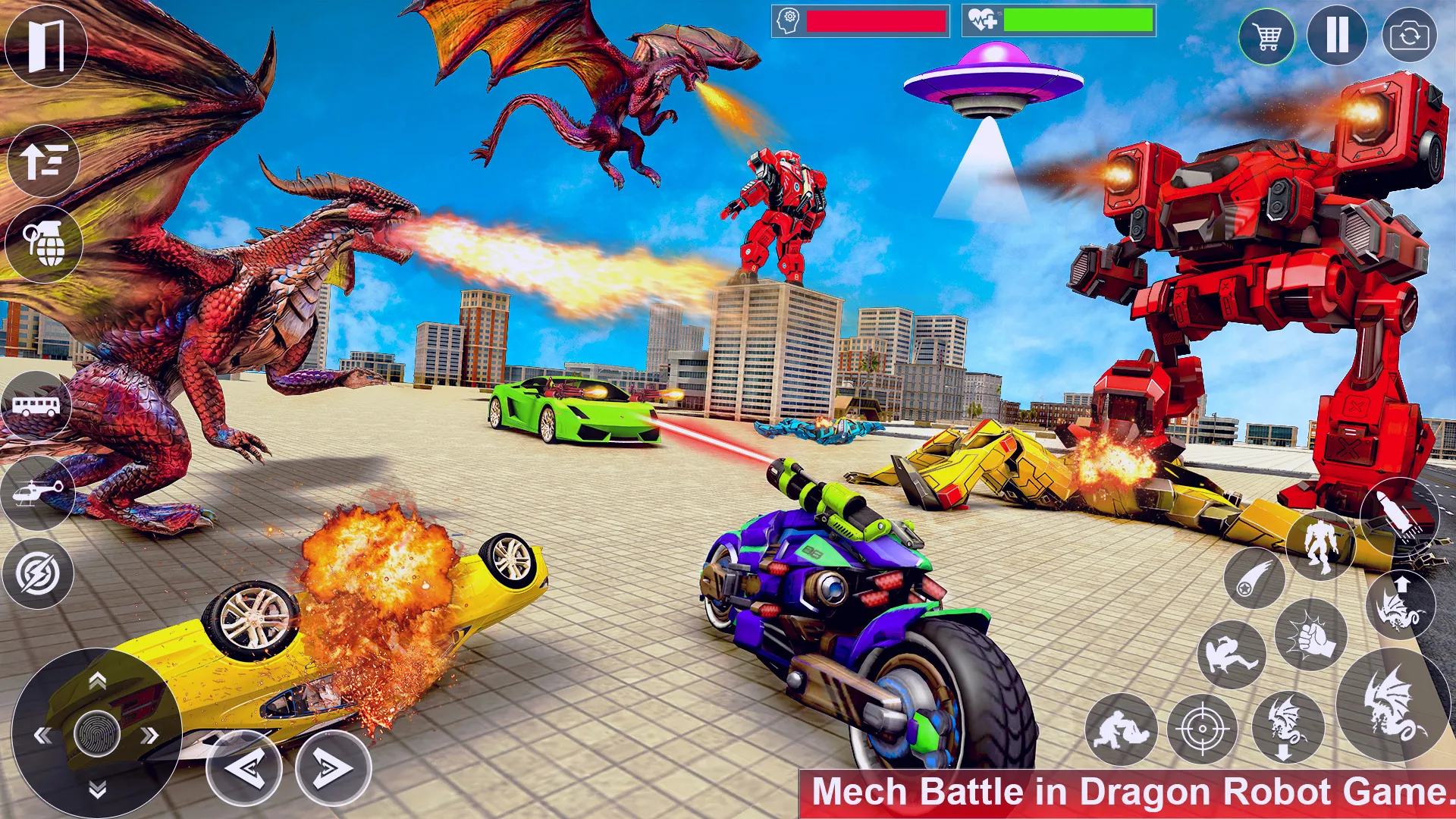 Dragon Robot Car Games 3d | Indus Appstore | Screenshot