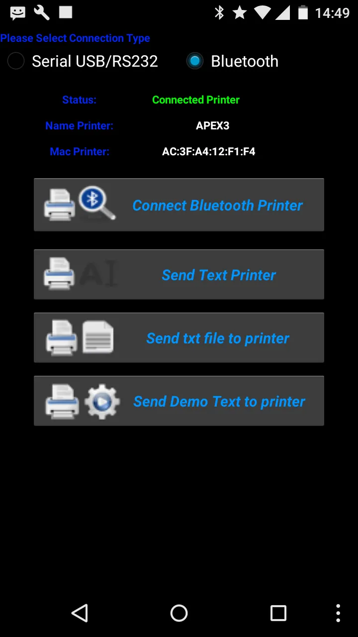 Printer Serial USB Bluetooth | Indus Appstore | Screenshot