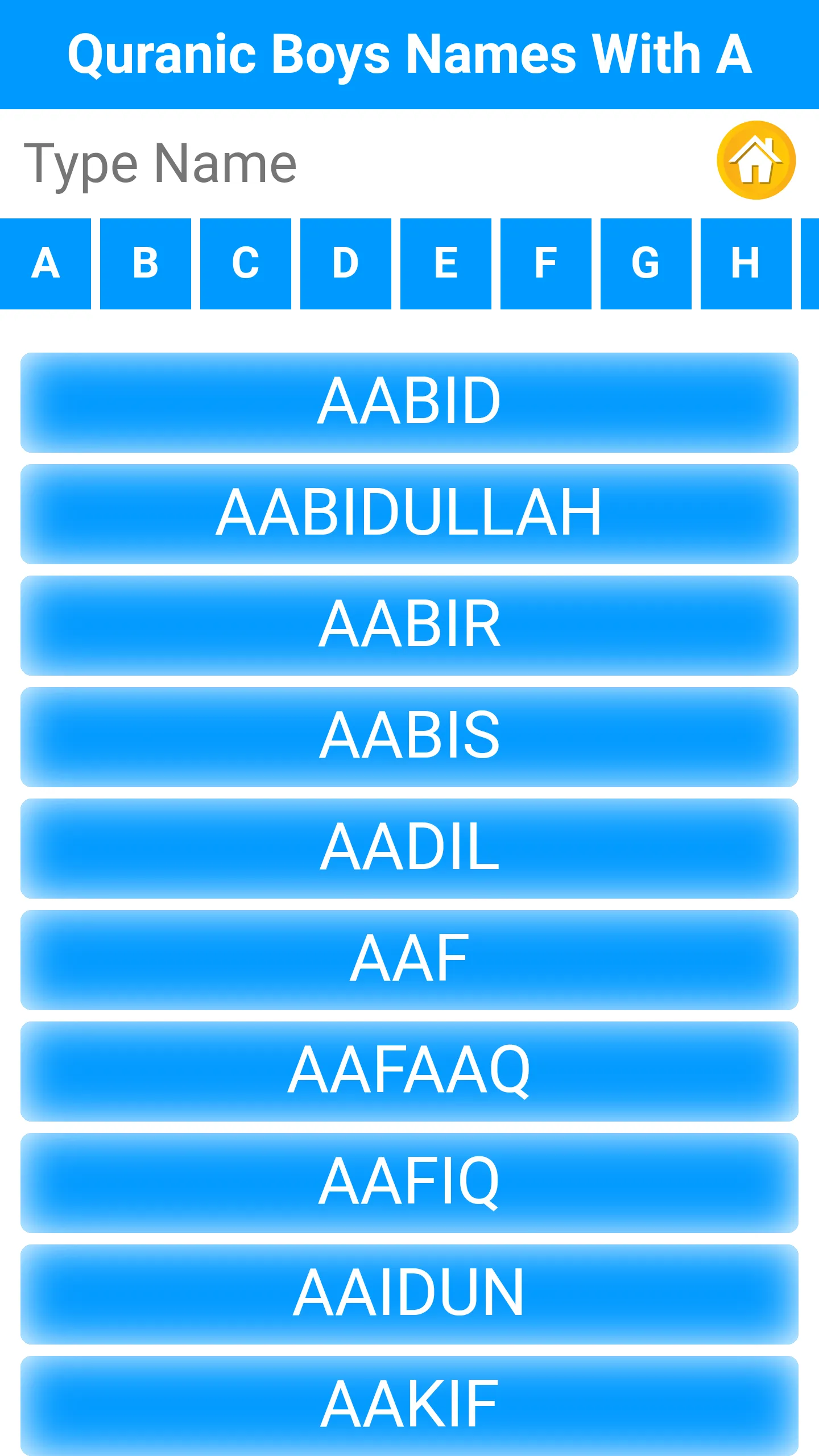 MuslimQuranicNames | Indus Appstore | Screenshot