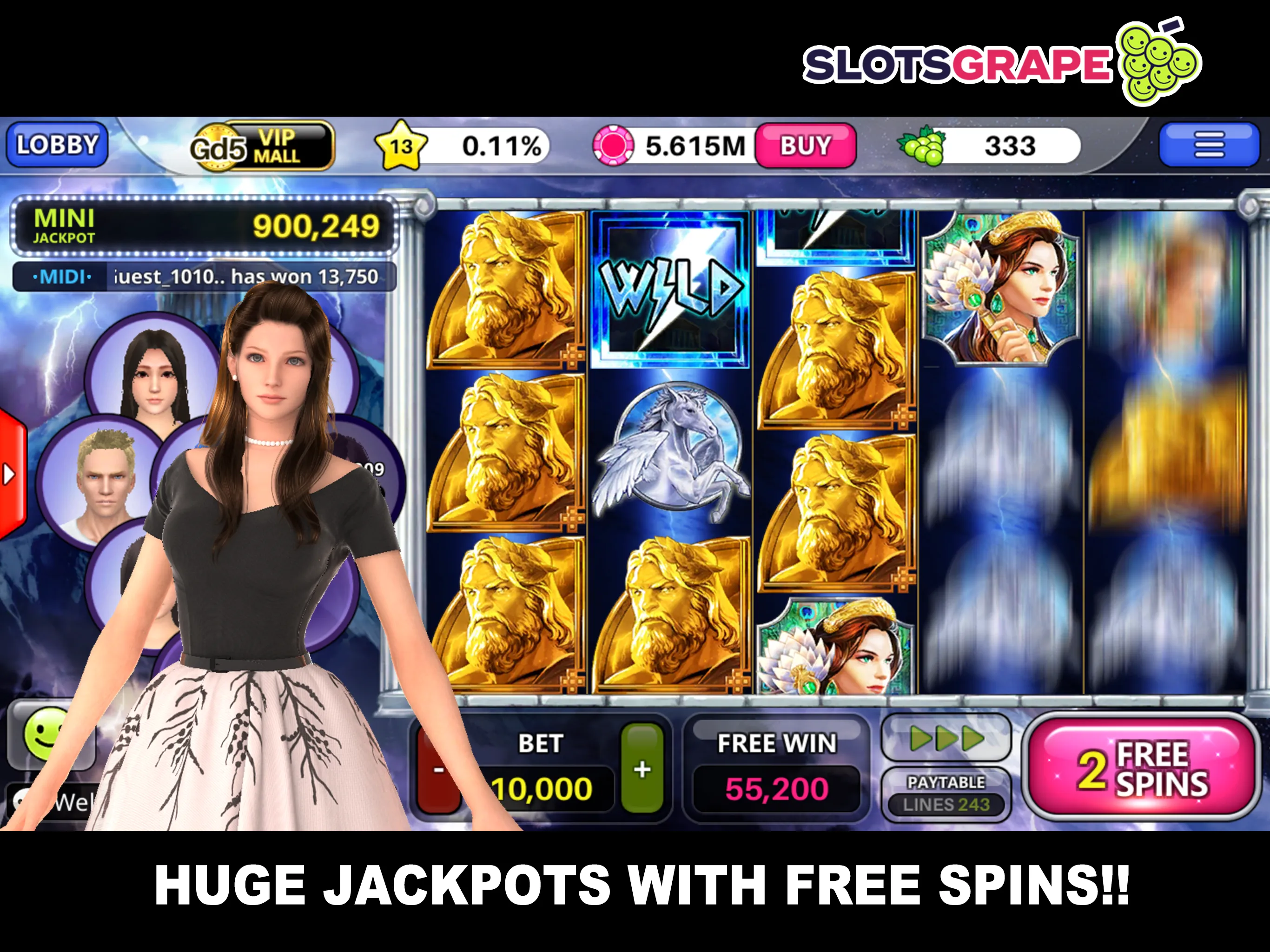 SLOTS GRAPE - Casino Games | Indus Appstore | Screenshot