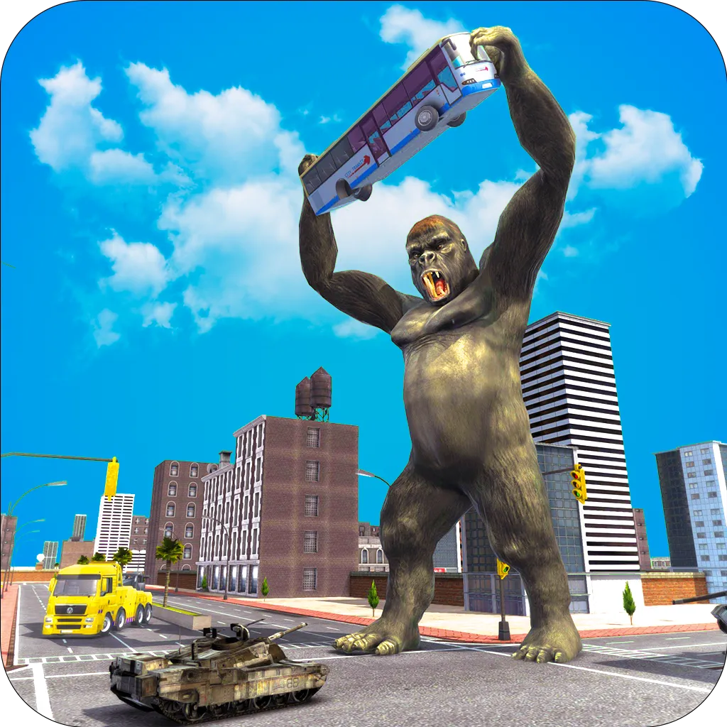 Angry Gorilla City Smasher 3D | Indus Appstore | Screenshot