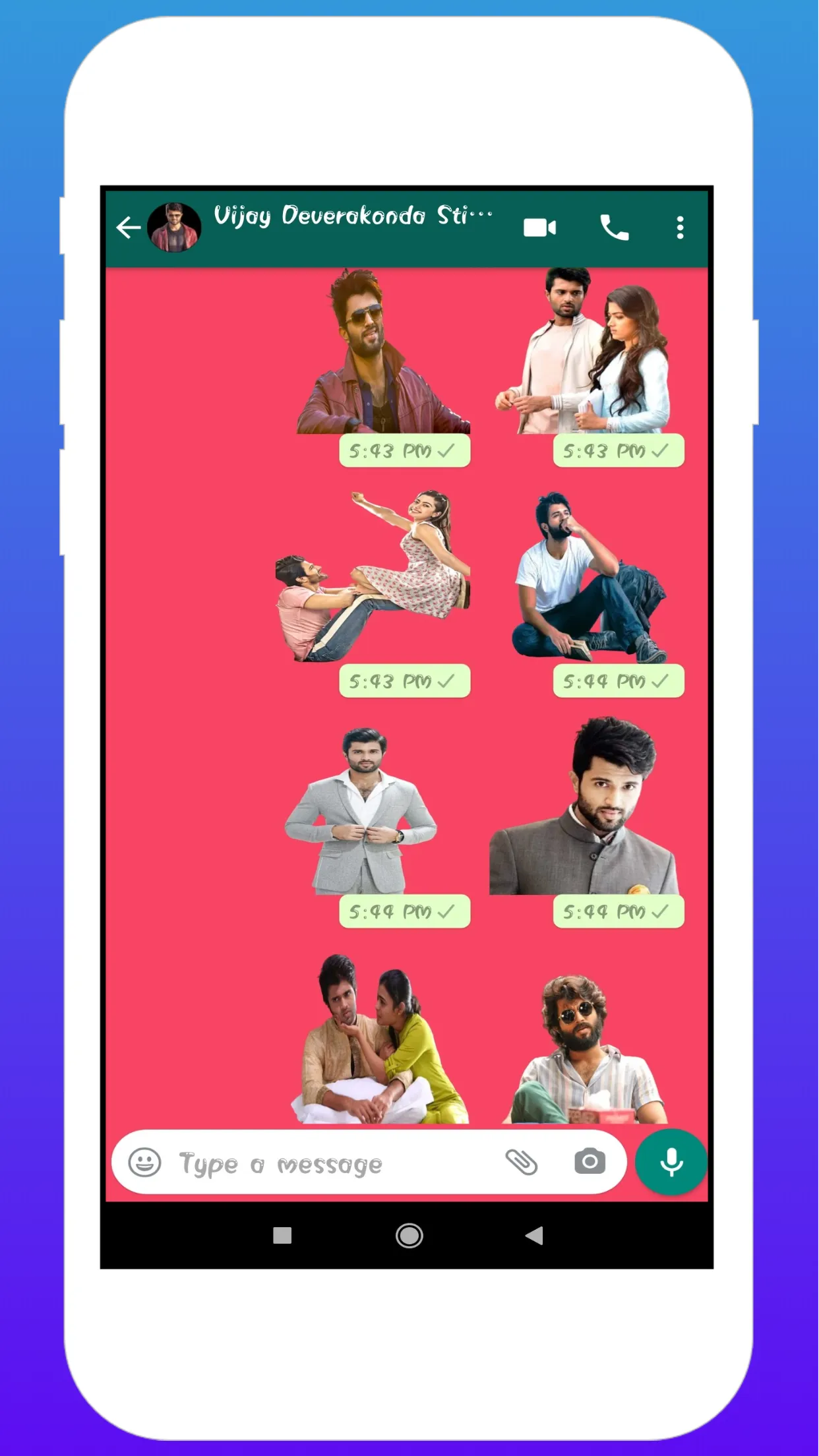 Vijay Deverakonda Stickers | Indus Appstore | Screenshot