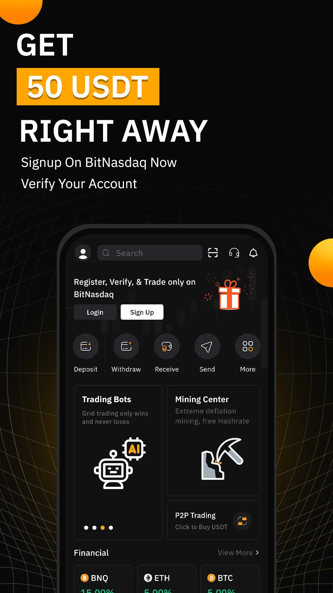 BitNasdaq: Buy & Sell Crypto | Indus Appstore | Screenshot