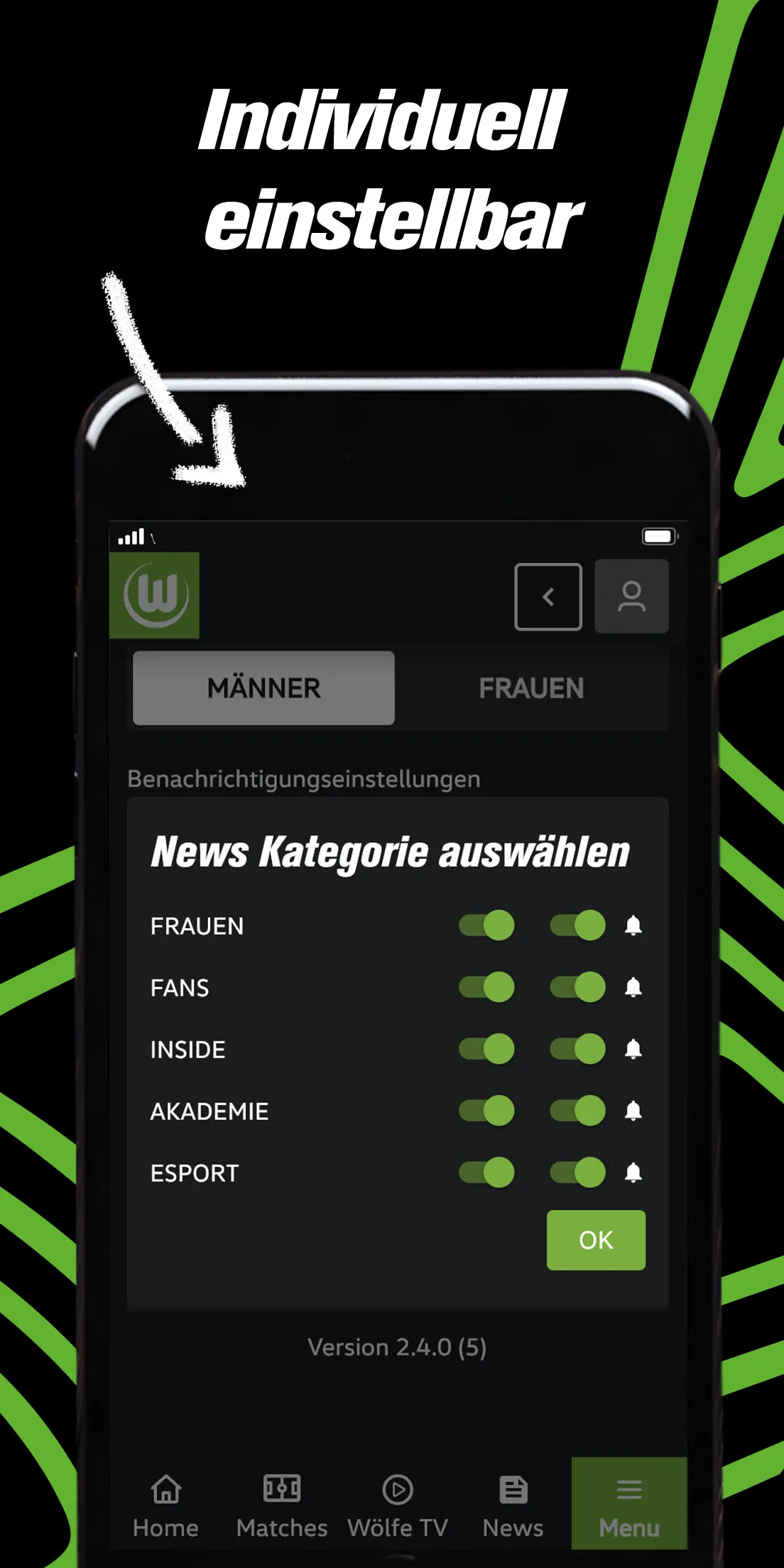 VfL Wolfsburg to Go | Indus Appstore | Screenshot