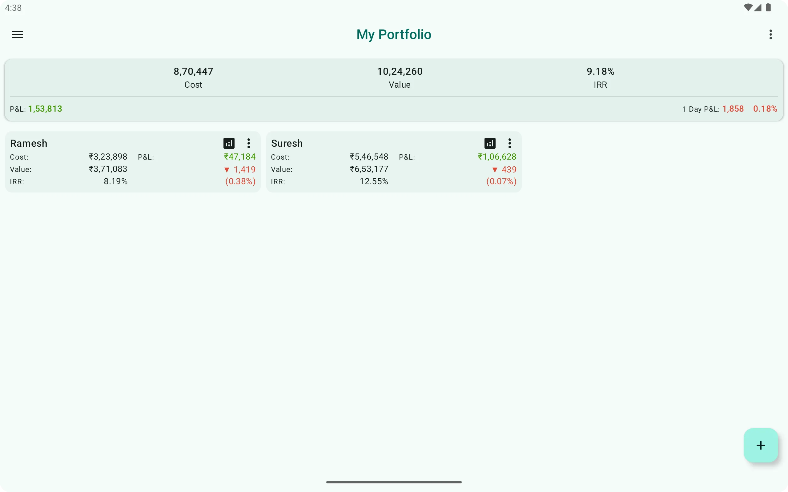 My Portfolio (Tracker) - India | Indus Appstore | Screenshot