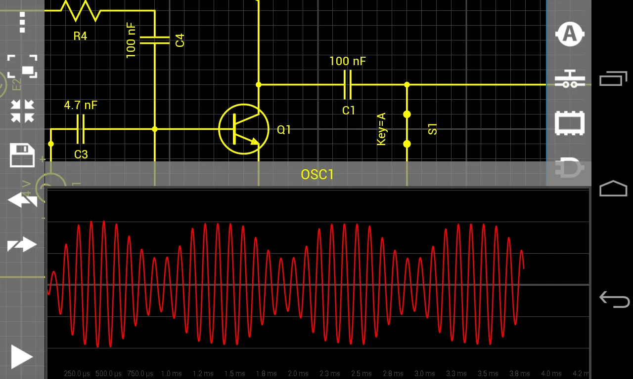 Droid Tesla Circuit Simulator | Indus Appstore | Screenshot