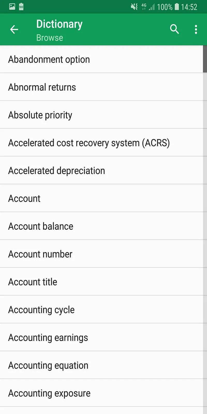 Accounting Dictionary Offline | Indus Appstore | Screenshot