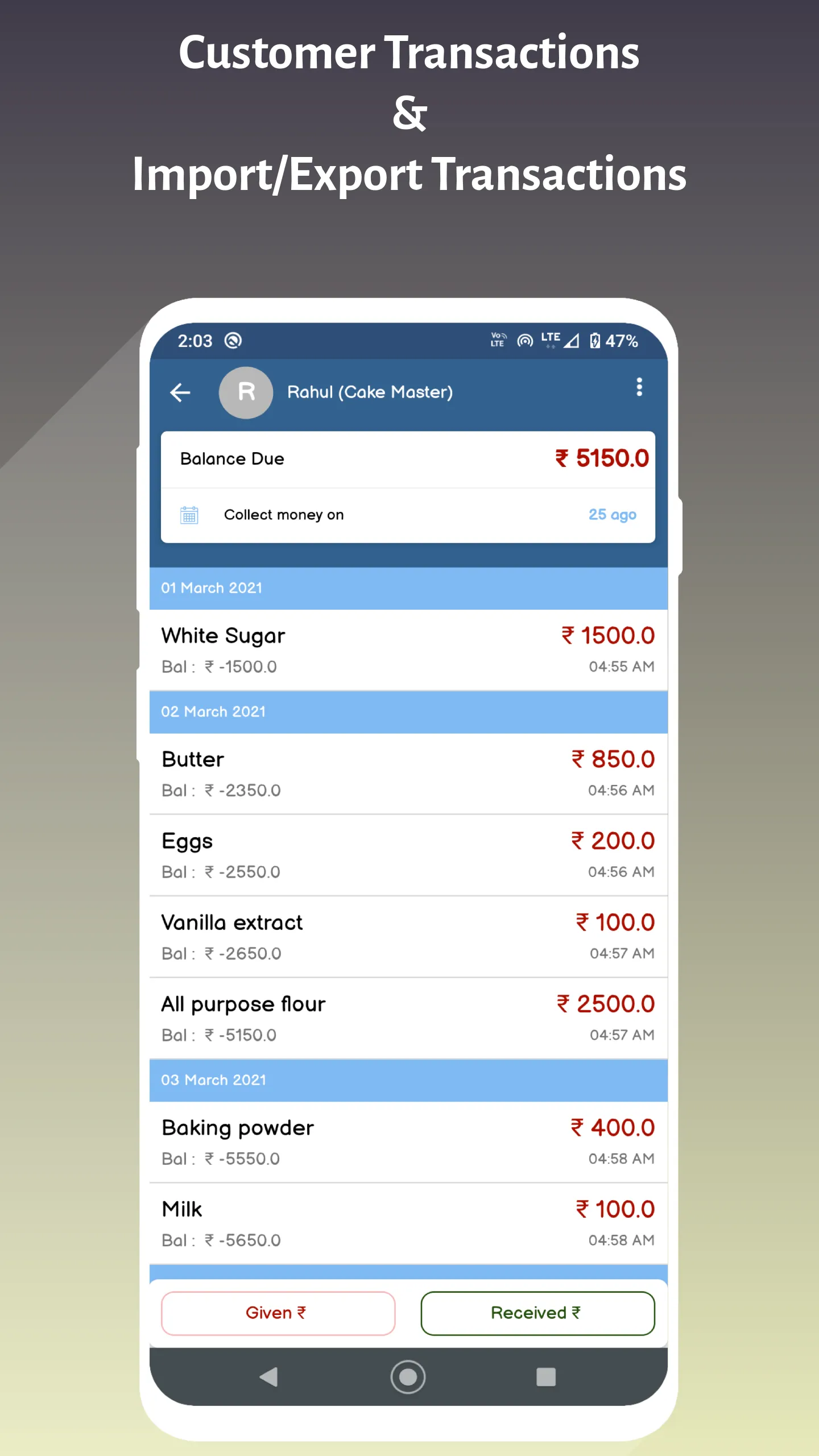 Cash Book - Ledger Book | Indus Appstore | Screenshot