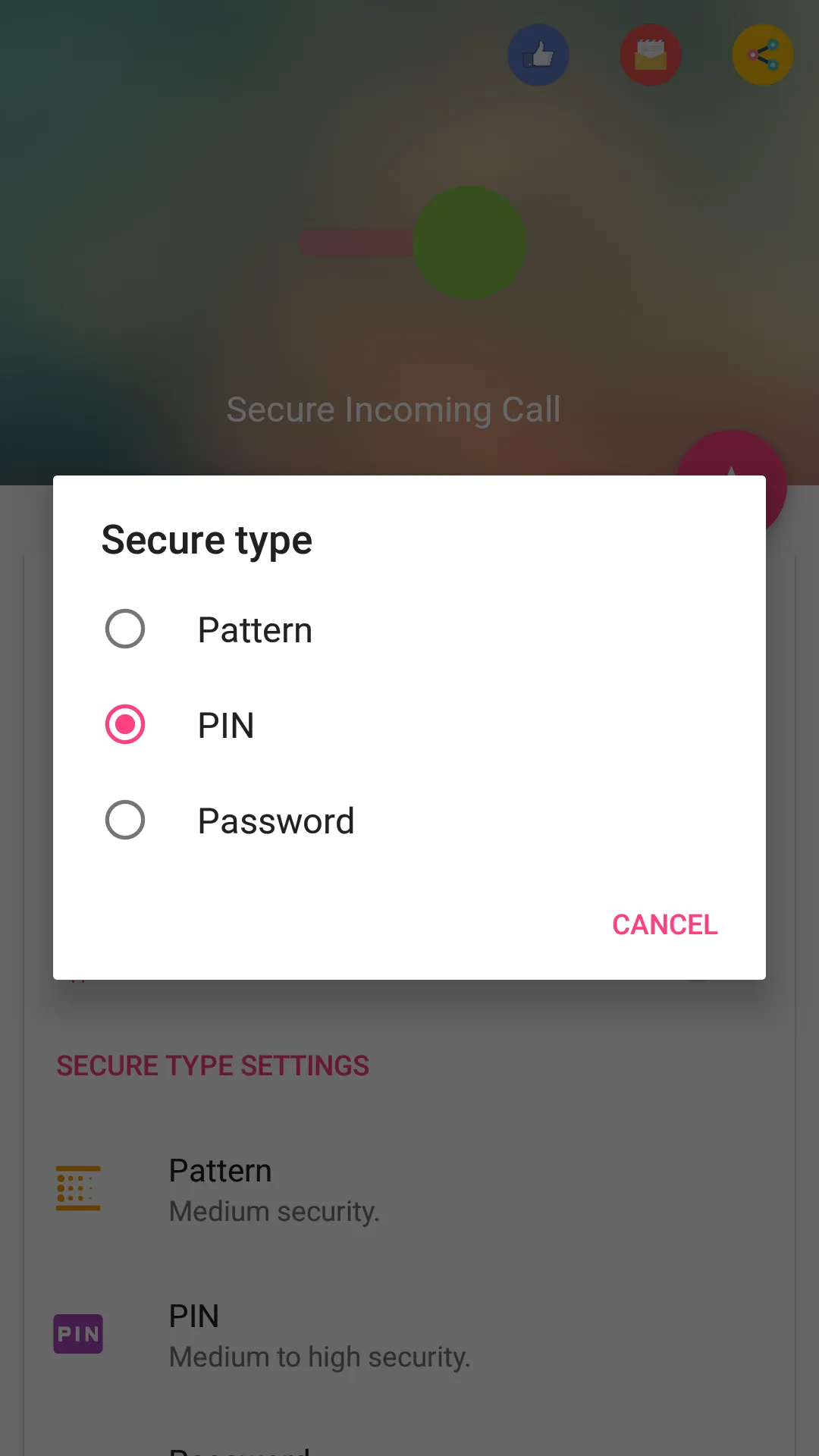 Secure Incoming Call | Indus Appstore | Screenshot