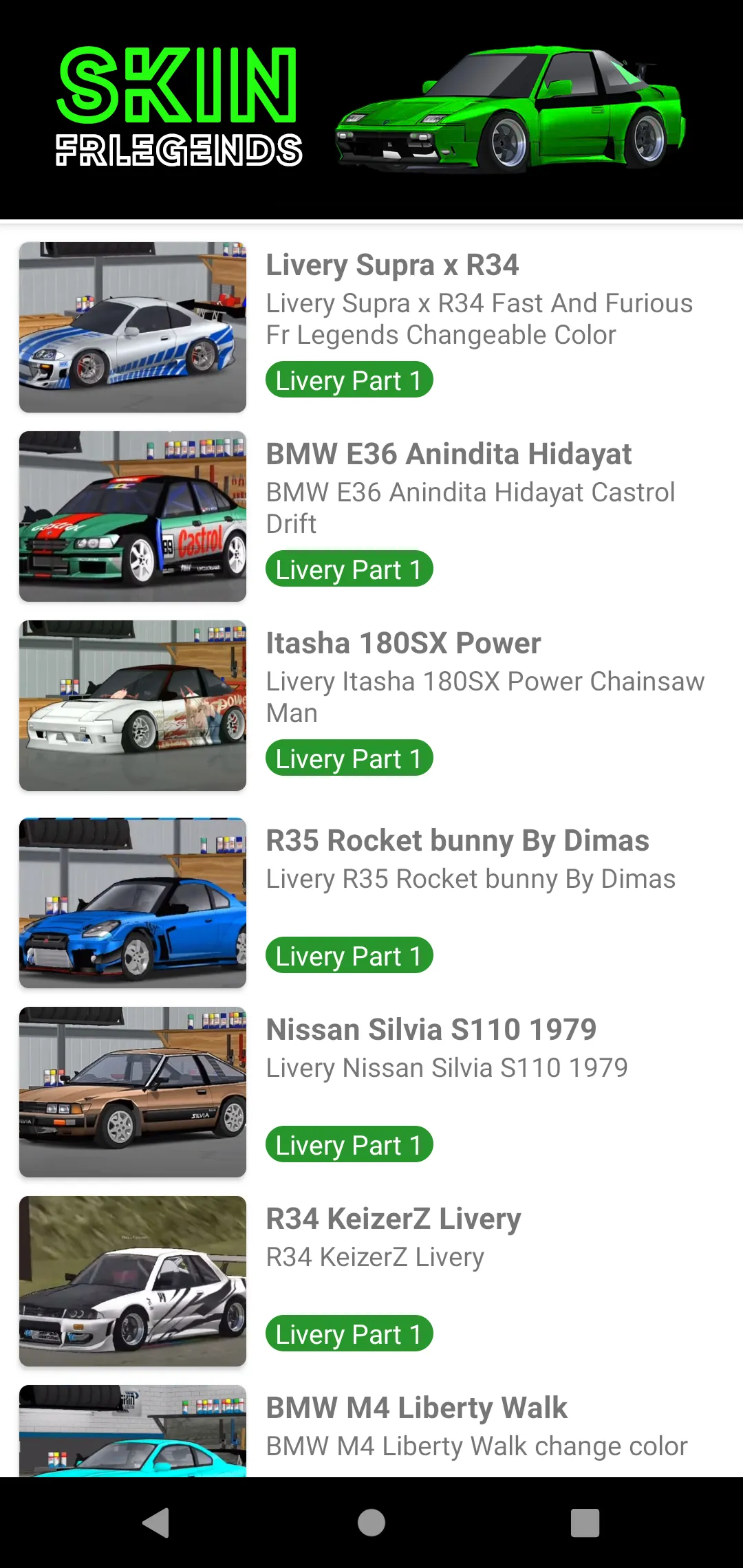 Skin FRLegends Livery Mod | Indus Appstore | Screenshot