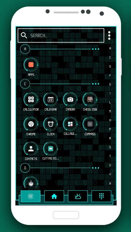 Cutting edge Launcher Hitech | Indus Appstore | Screenshot