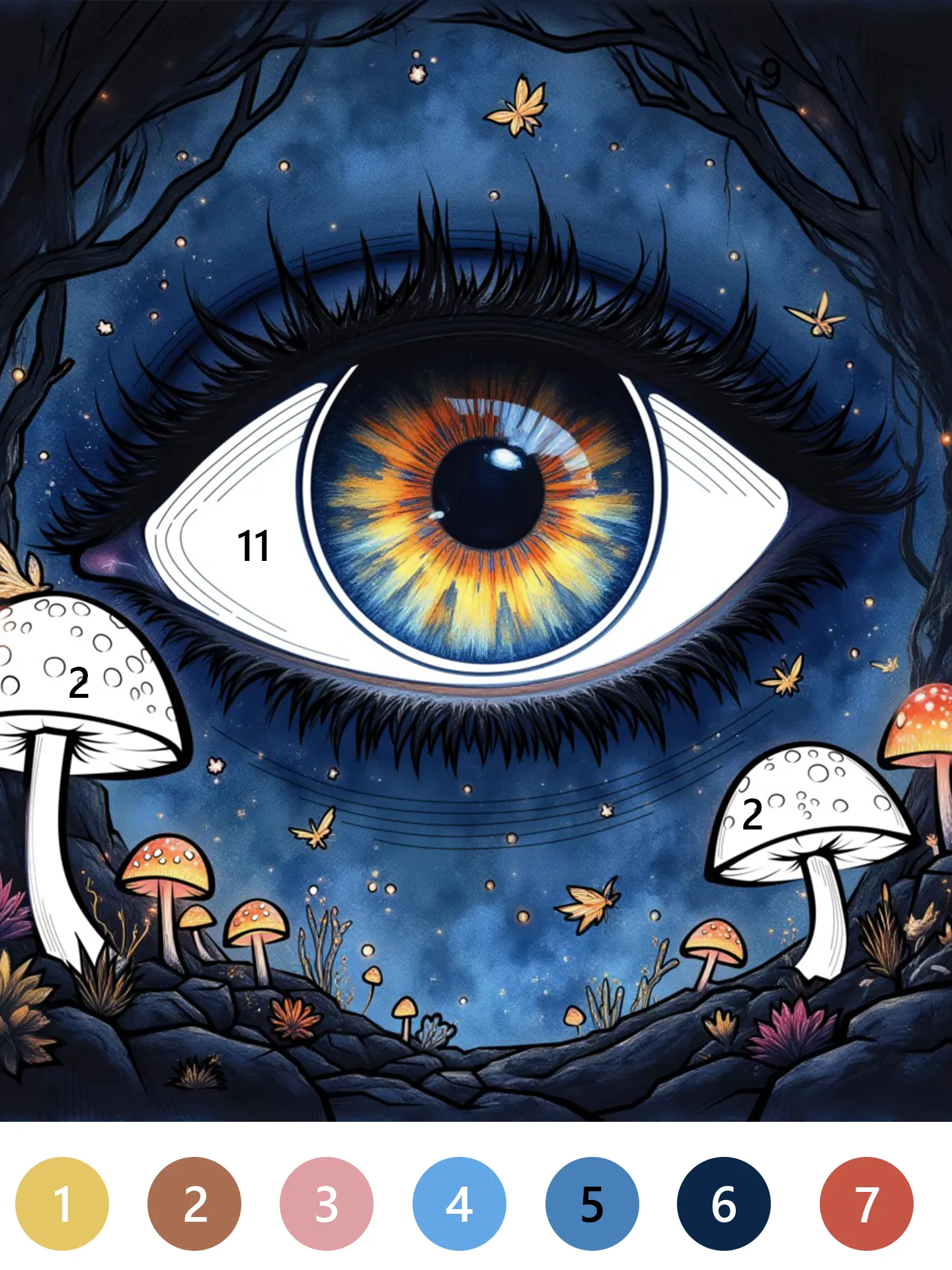 Macabre Color Paint By Number | Indus Appstore | Screenshot