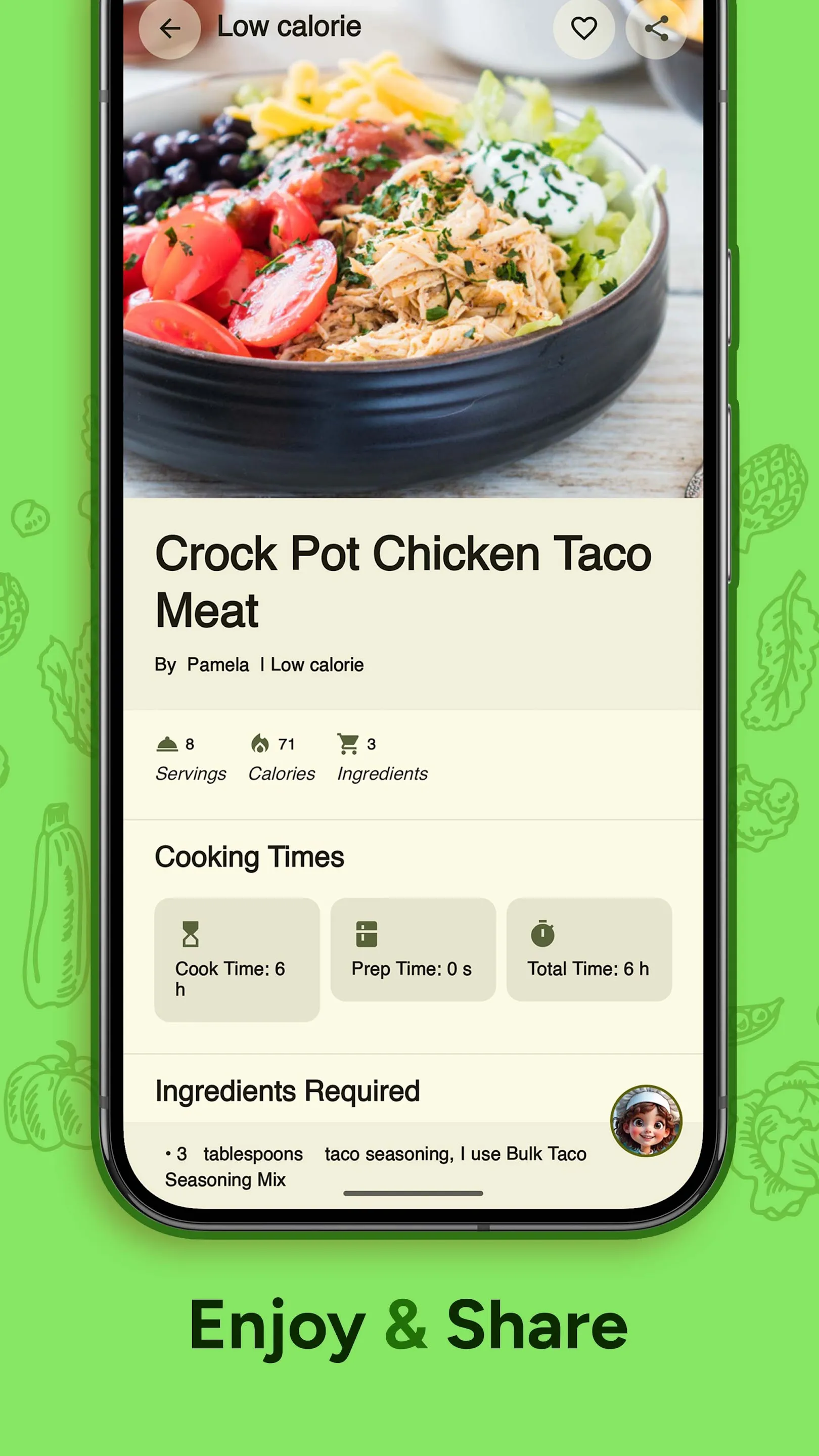 Healthy Recipes: Tasty Cooking | Indus Appstore | Screenshot