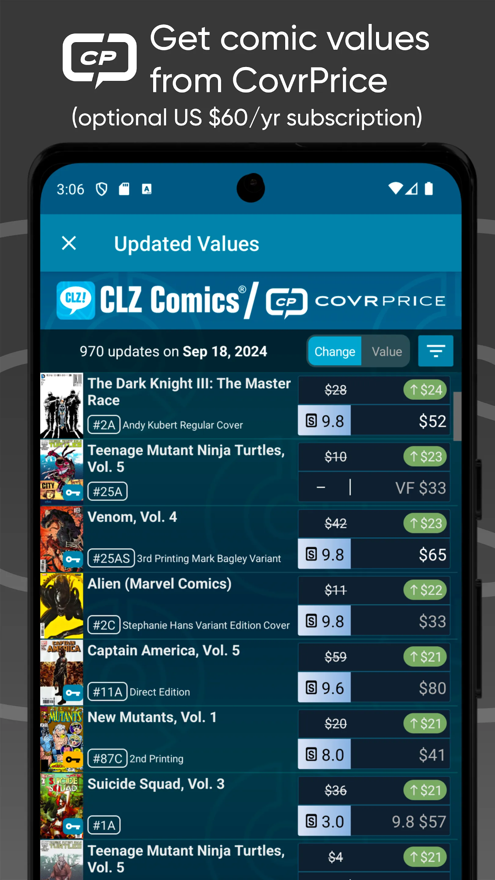 CLZ Comics comic book database | Indus Appstore | Screenshot