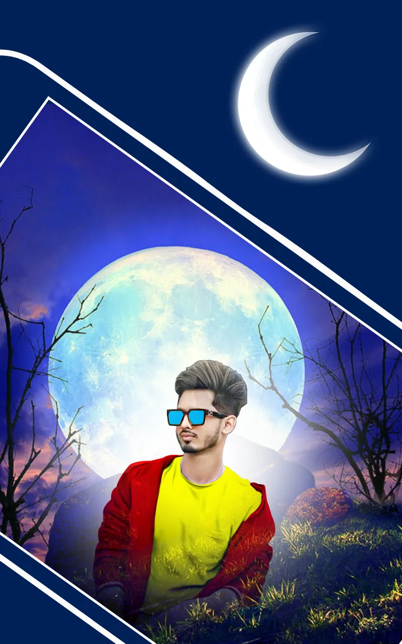 Night photo editor moon frames | Indus Appstore | Screenshot