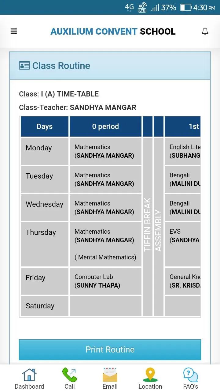 Auxilium Convent School | Indus Appstore | Screenshot