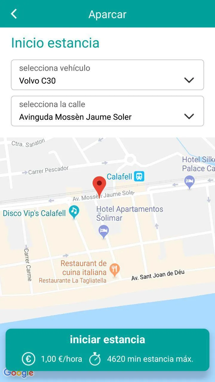 Aparcar App Calafell | Indus Appstore | Screenshot