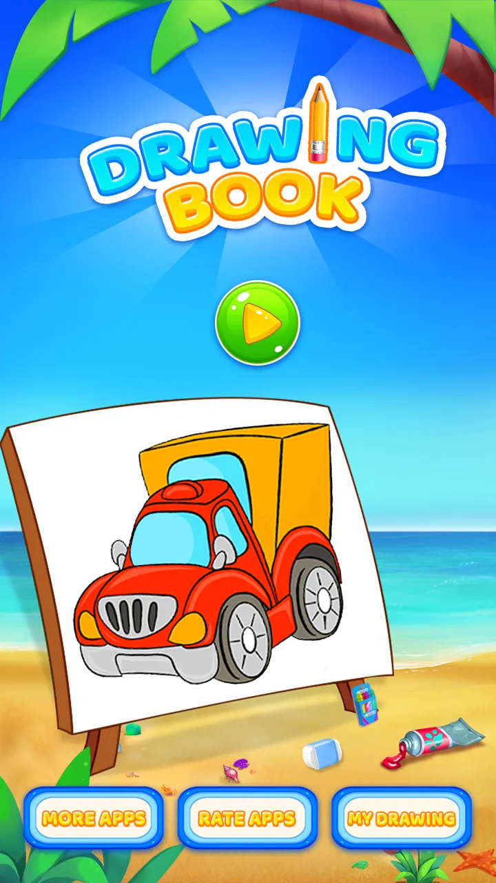 Vehicle Coloring Book Game | Indus Appstore | Screenshot