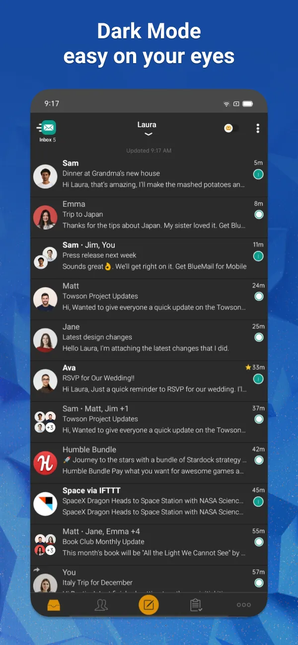Email Blue Mail - Calendar | Indus Appstore | Screenshot