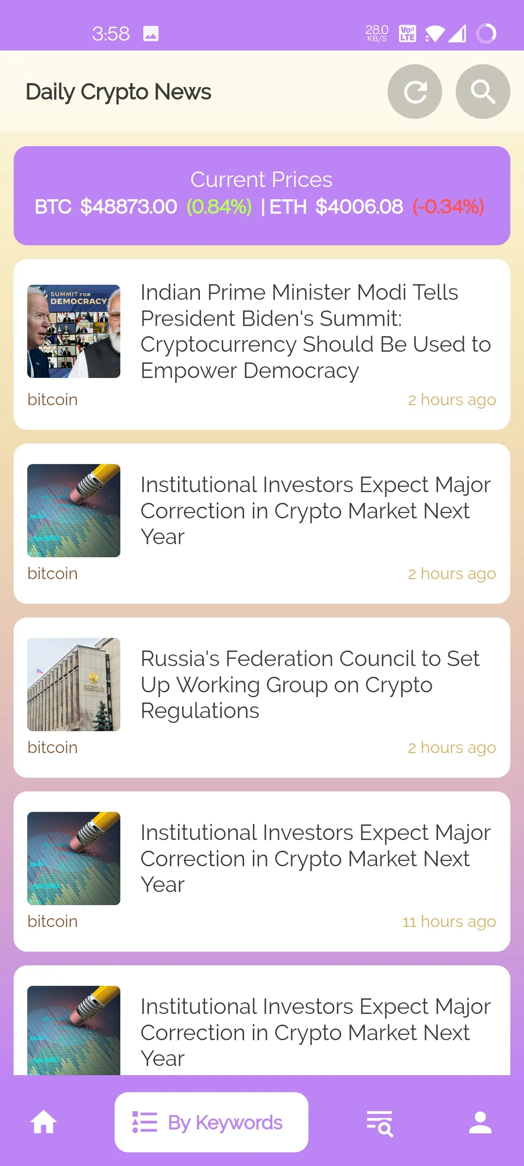 Daily Crypto News | Indus Appstore | Screenshot