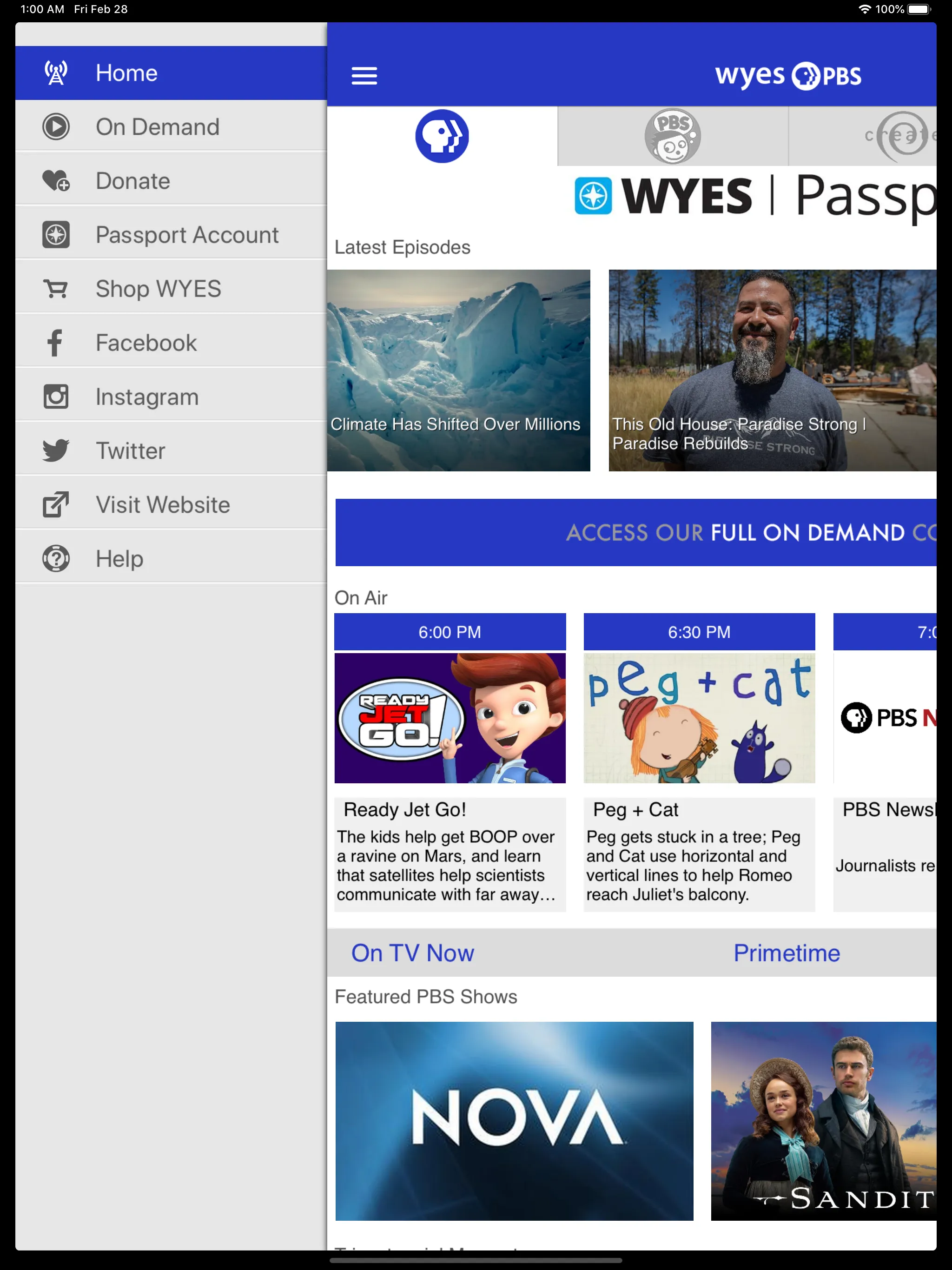 WYES-TV | Indus Appstore | Screenshot