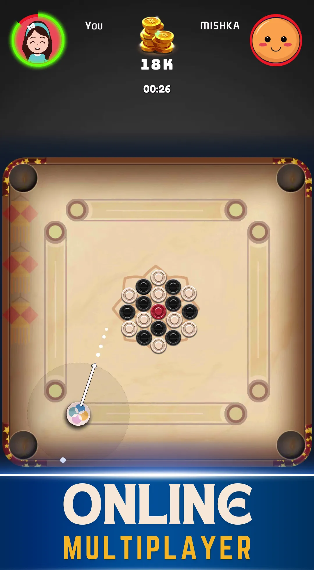 Carrom Board Stars 3D | Indus Appstore | Screenshot
