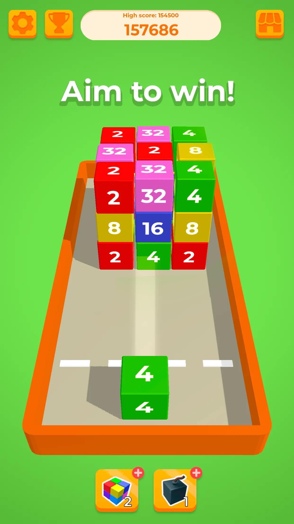 Chain Cube 2048: 3D merge game | Indus Appstore | Screenshot