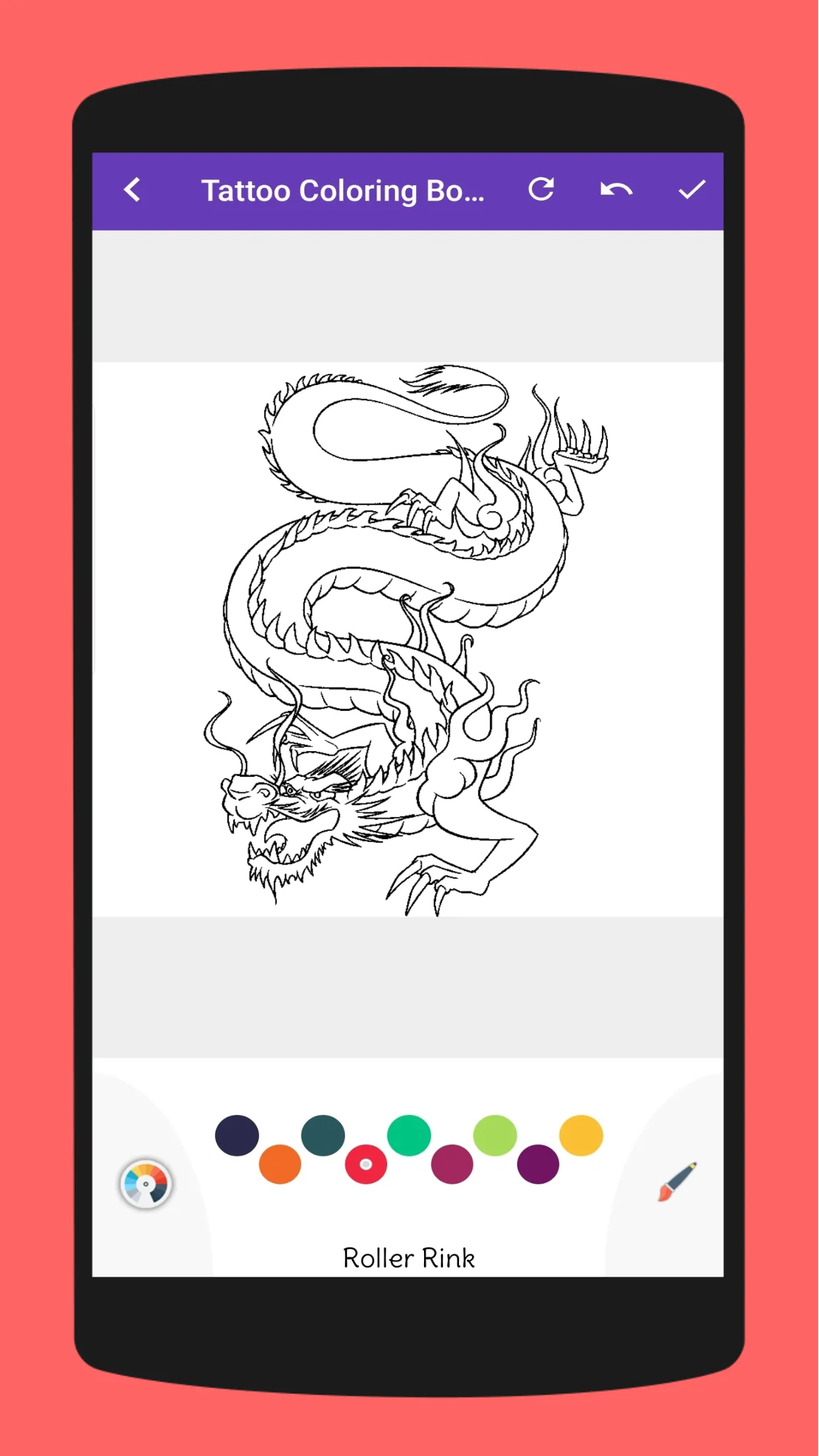 Tattoo Designs Coloring Book | Indus Appstore | Screenshot