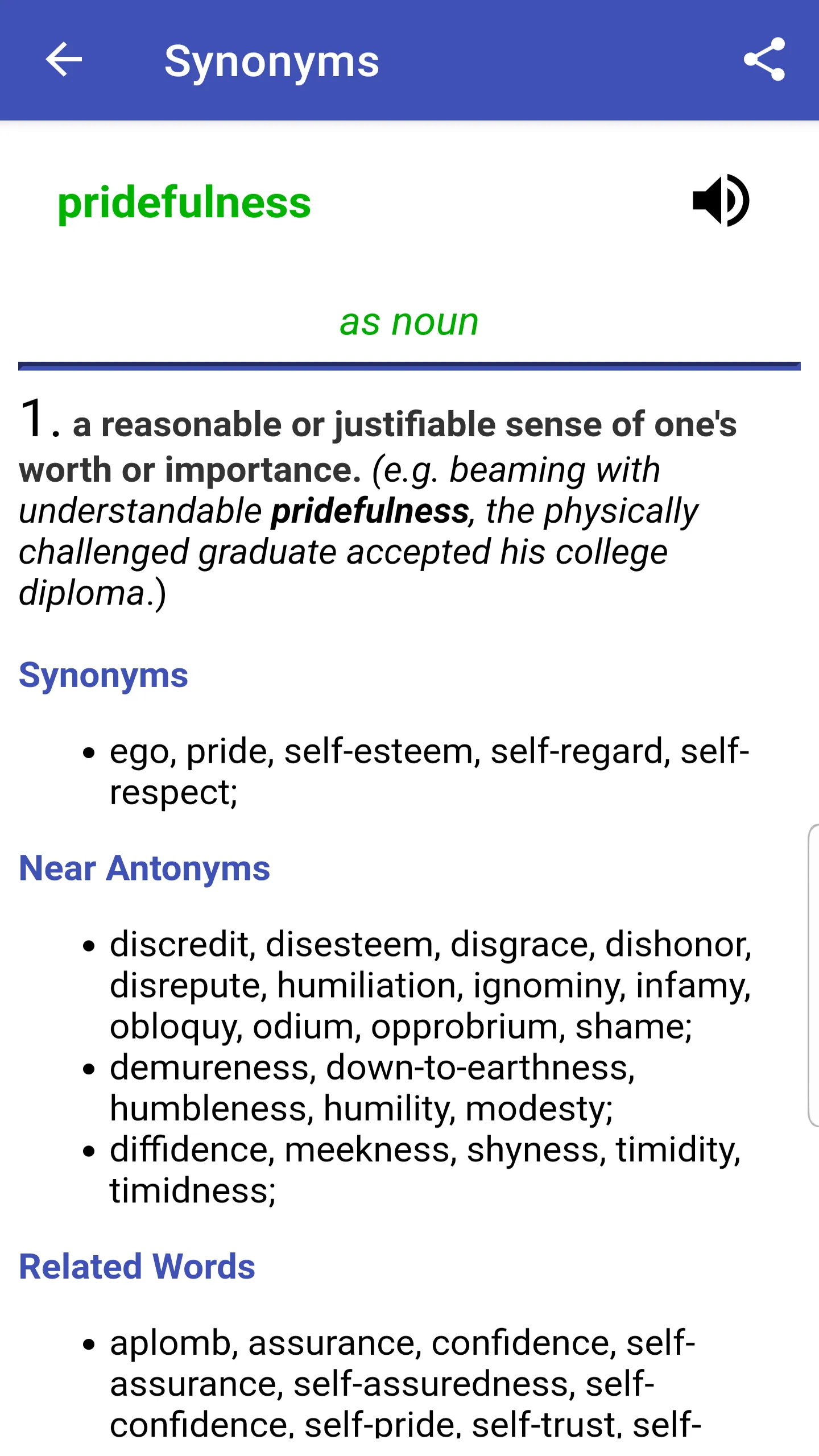 Synonyms and Antonyms Offline | Indus Appstore | Screenshot