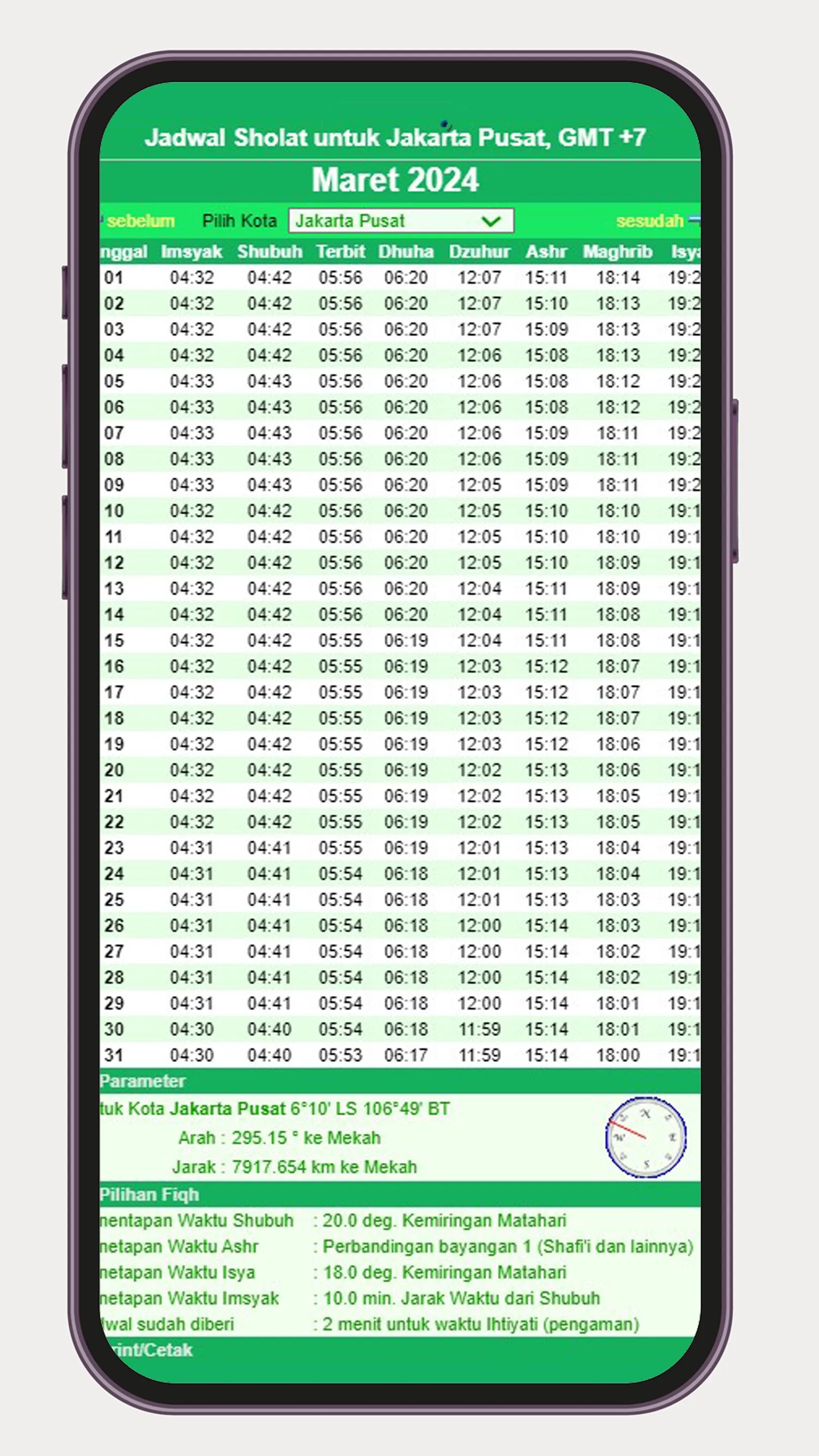 Jadwal Imsakiyah 2024 1445 H | Indus Appstore | Screenshot