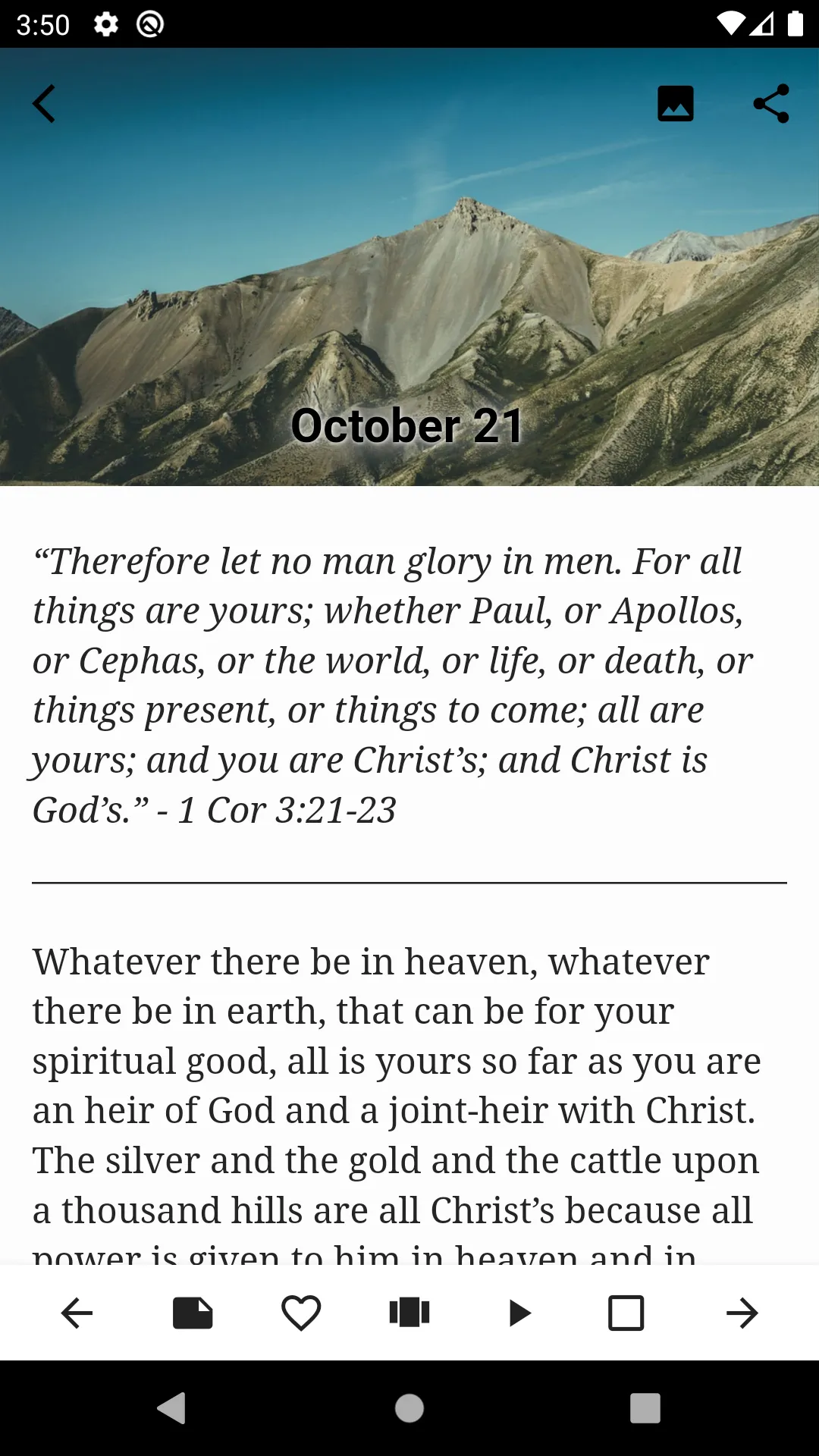 God's Daily Wisdom For Today | Indus Appstore | Screenshot