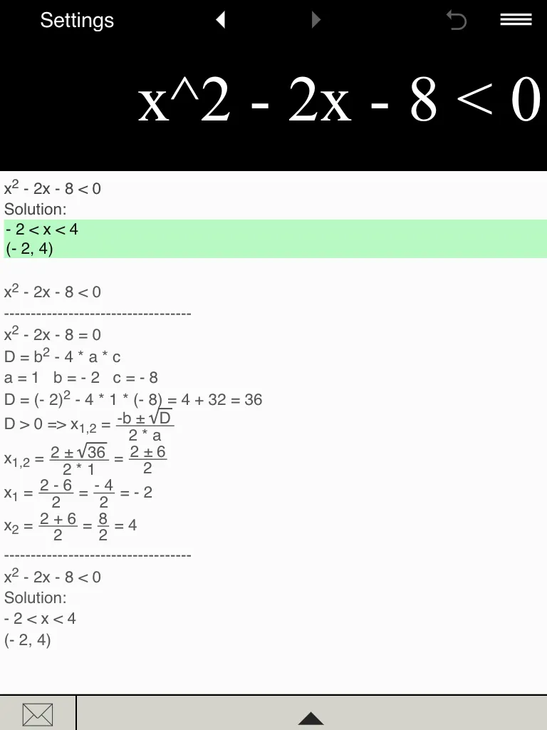 Inequality Calculator | Indus Appstore | Screenshot