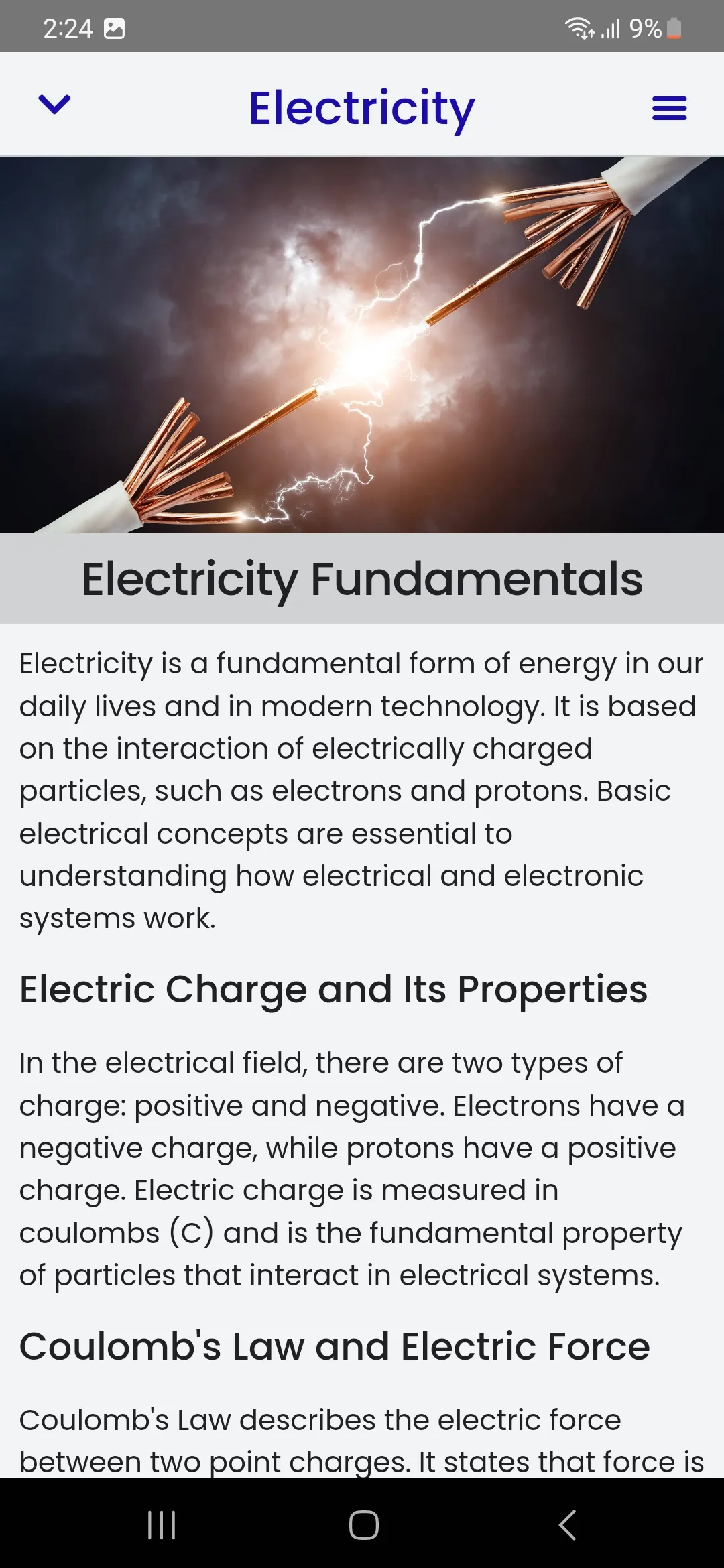 Electricity Course | Indus Appstore | Screenshot