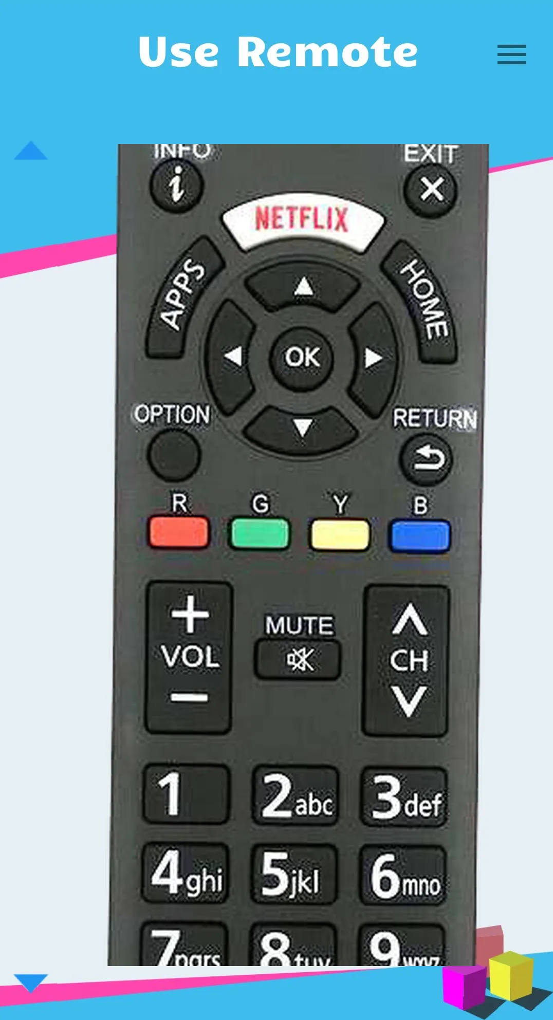 Remote for Panasonic Smart TV | Indus Appstore | Screenshot