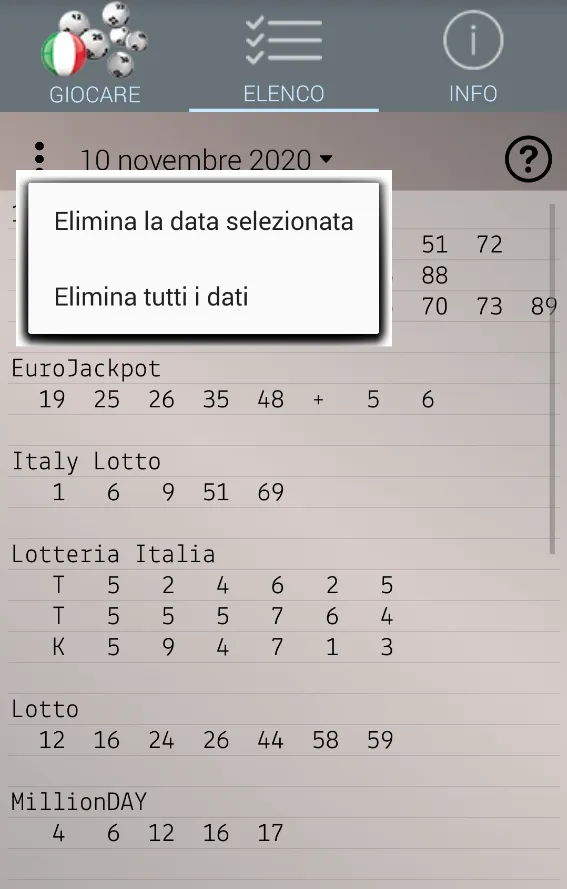 Lotto Italia: Algoritmo | Indus Appstore | Screenshot